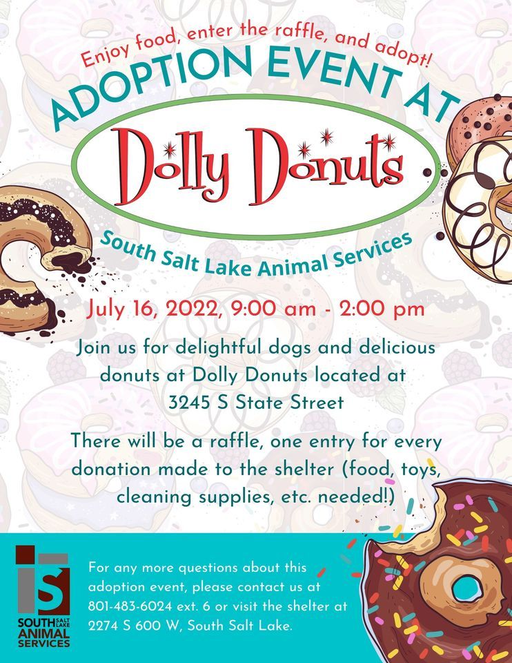 Dolly Donuts Adoption Event, 3245 S State St, Salt Lake City, UT 84115