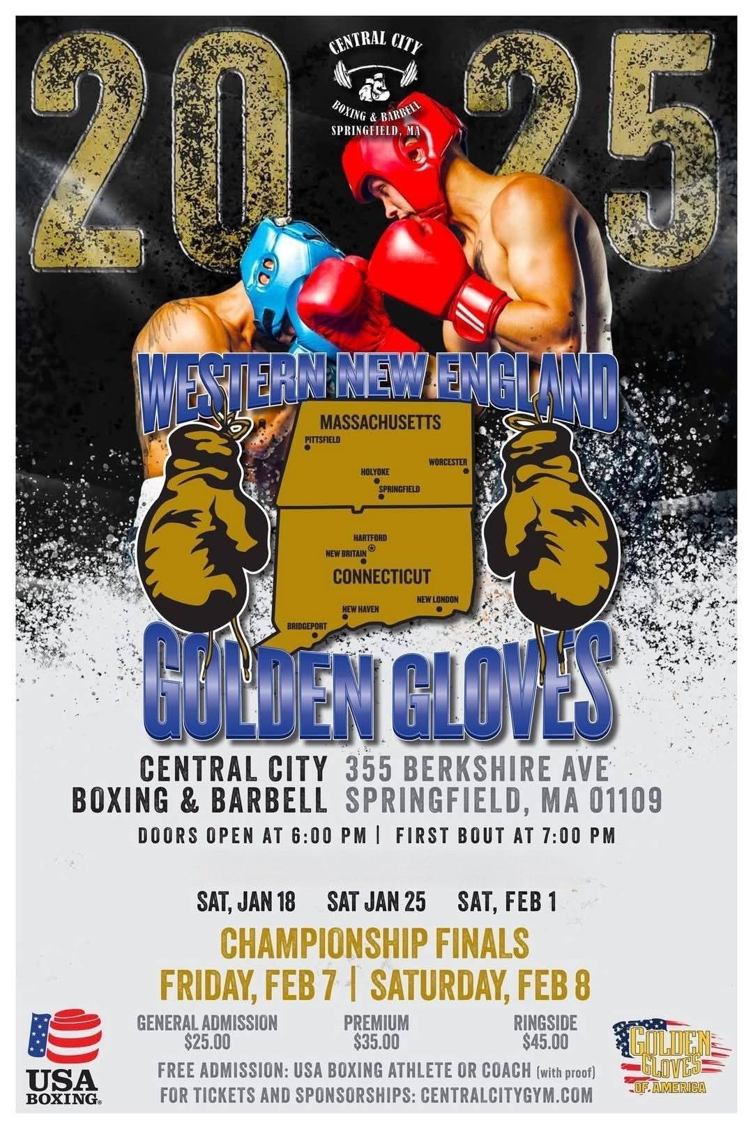 2025 Western New England Golden Gloves ~ Semi- Finals