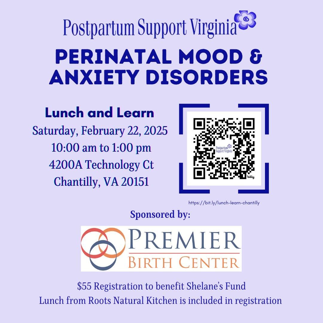 Lunch & Learn: Perinatal Mood and Anxiety Disorders