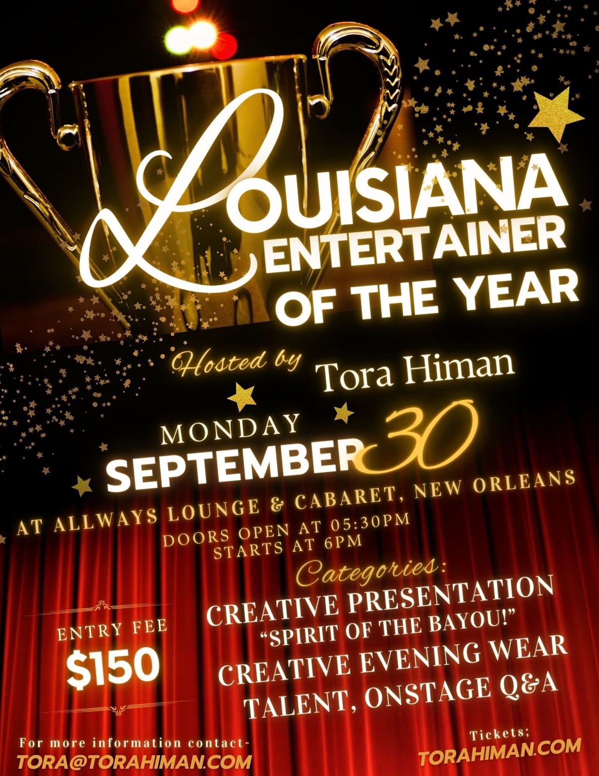 1ST Annual Louisiana Entertainer Of The Year - FI Pageant 