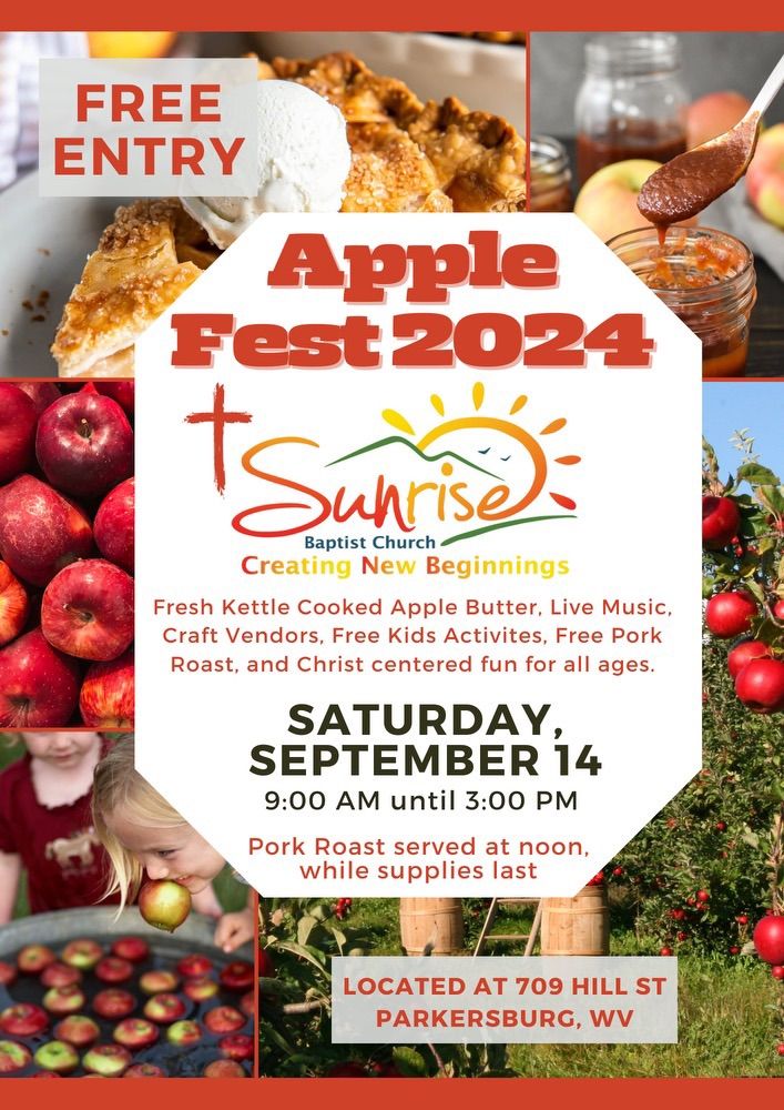 Apple Fest 2024, 709 Hill St., Parkersburg, WV, 14 September 2024