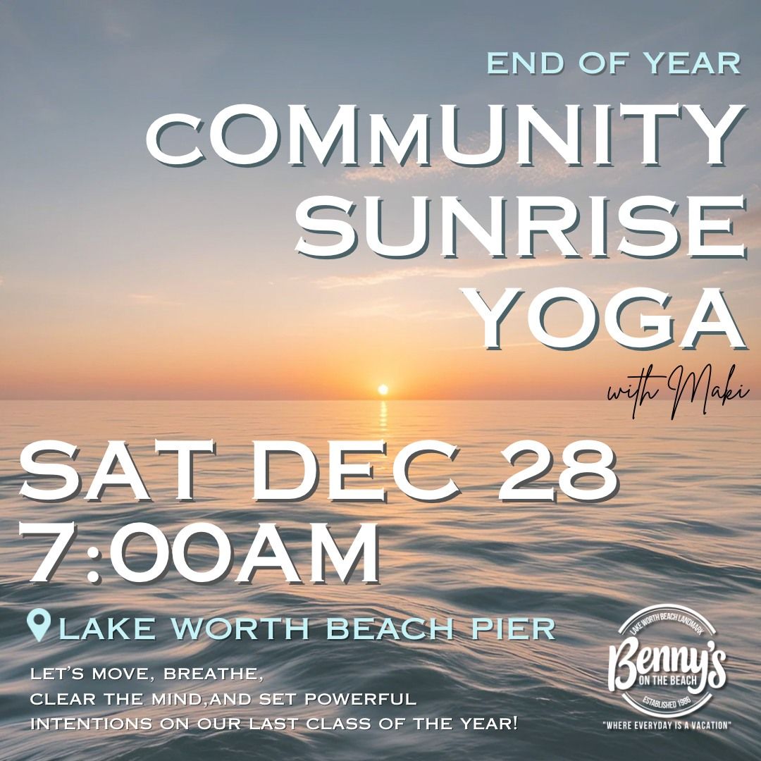 End of Year Sunrise cOMmUNITY Yoga w\/Maki