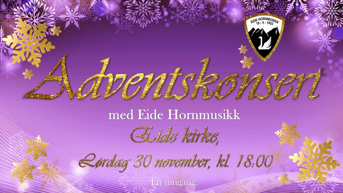 Adventskonsert med Eide Hornmusikk, i Eide kirke 