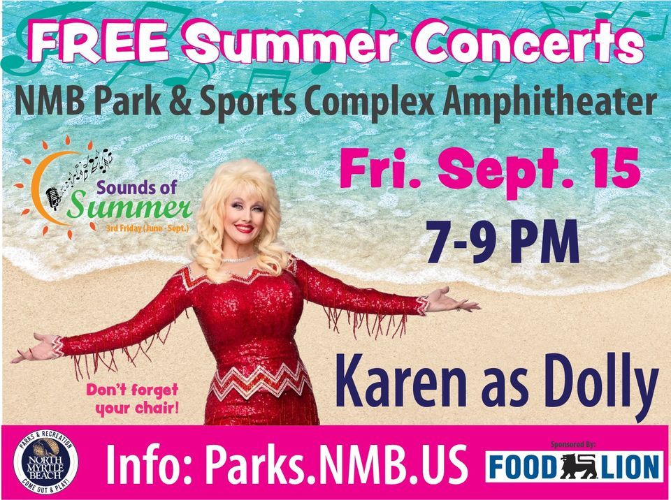 Sounds of Summer Concert Series Tribute to Dolly Parton, North Myrtle