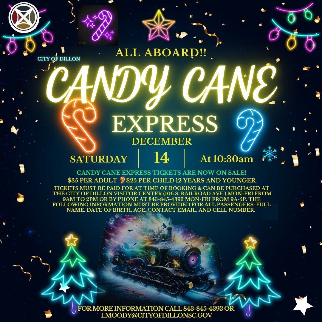 City of Dillon Candy Cane Express - Reservations are Now Closed