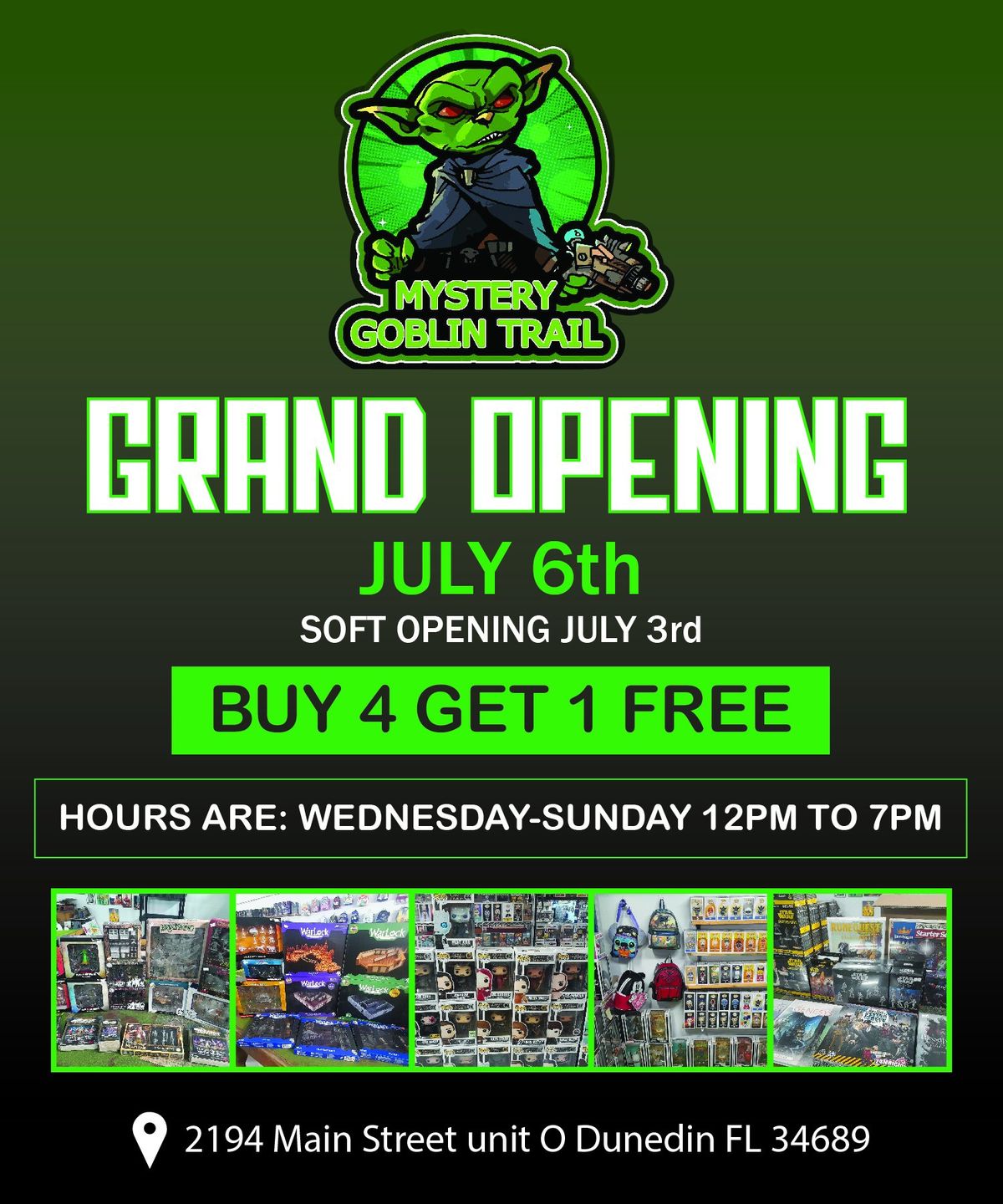 Big news From Mystery goblin trail July 6th grand opening