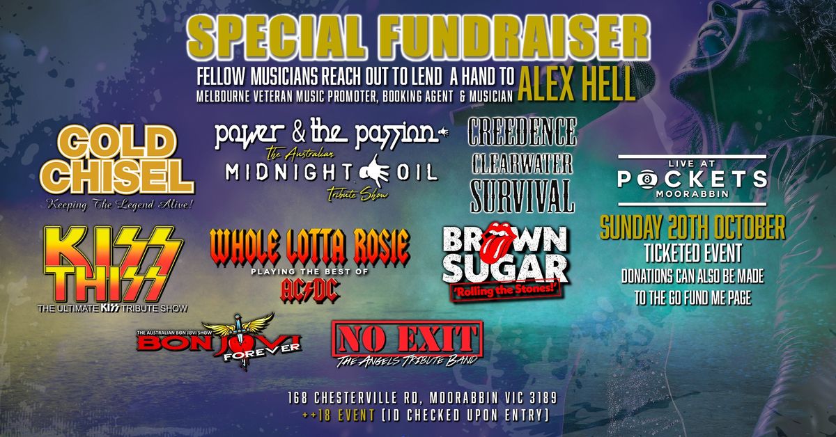 [SUNDAY SESH] FUNDRAISER EVENT for fellow musician ALEX HELL