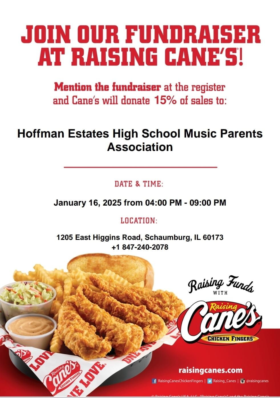 Raising Cane's Dine to Donate