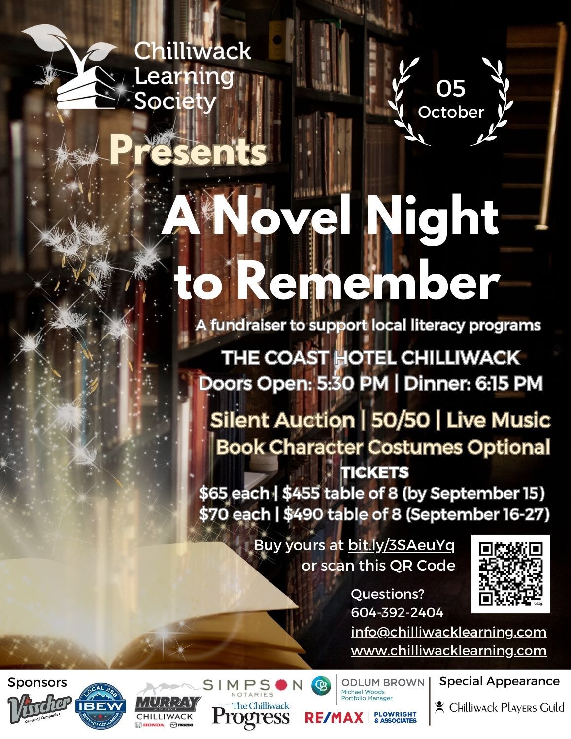 A Novel Night to Remember - Fundraiser