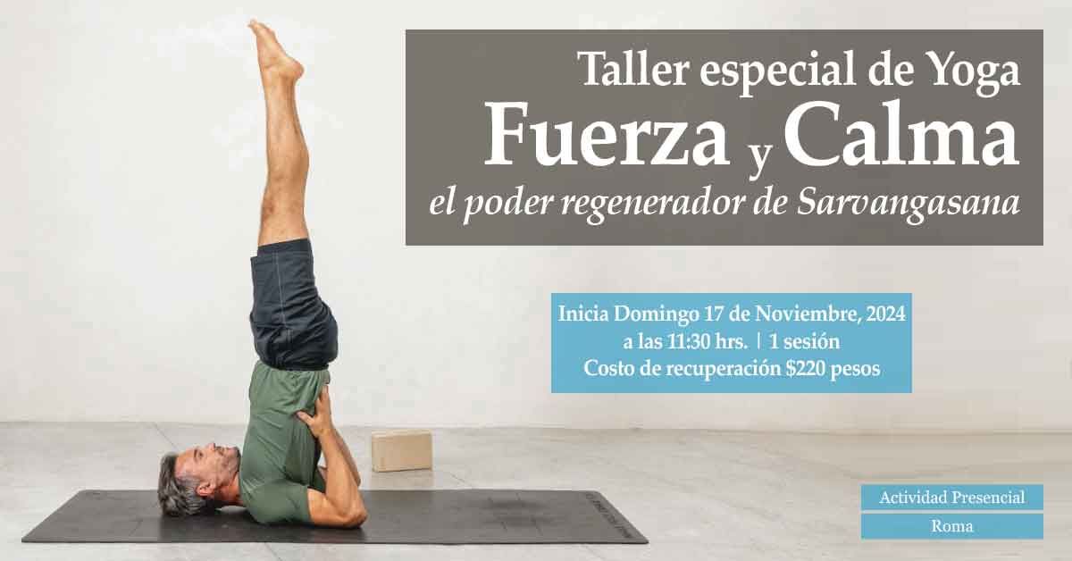 Taller de Yoga: Fuerza y Calma, El Poder Regenerador de Sarvangasana