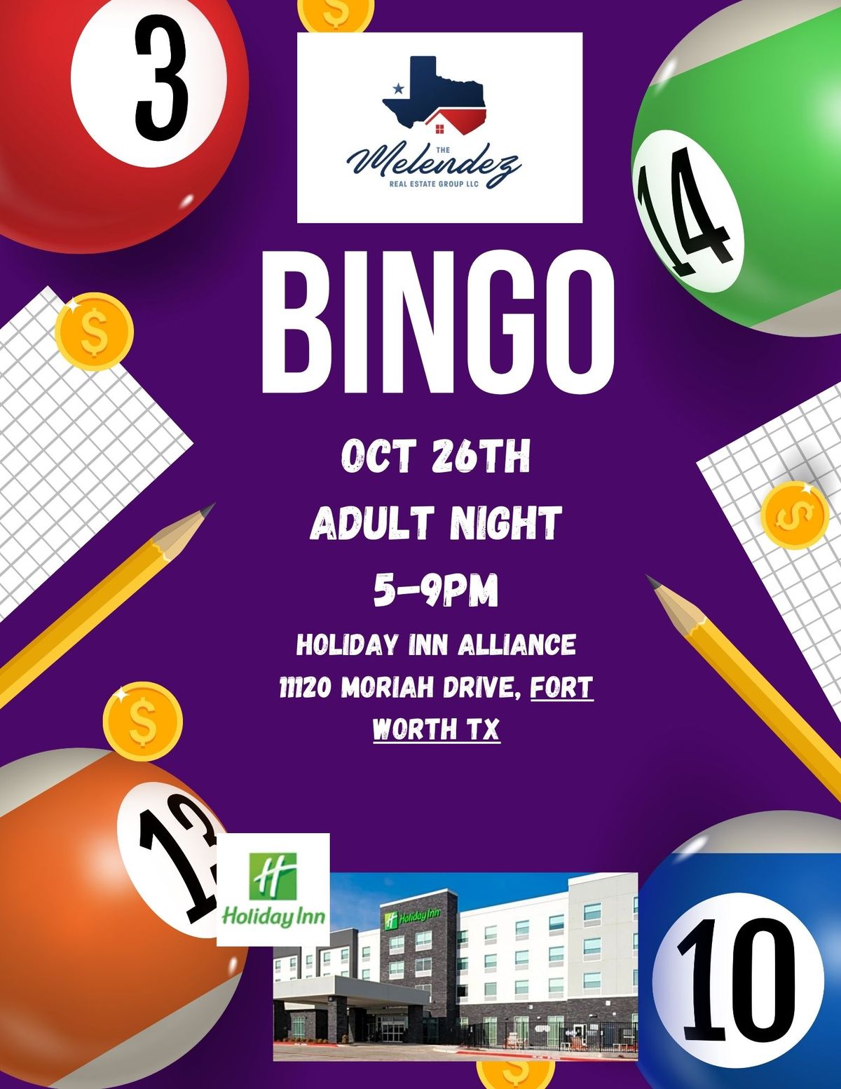 Melendez Home Team BINGO October 