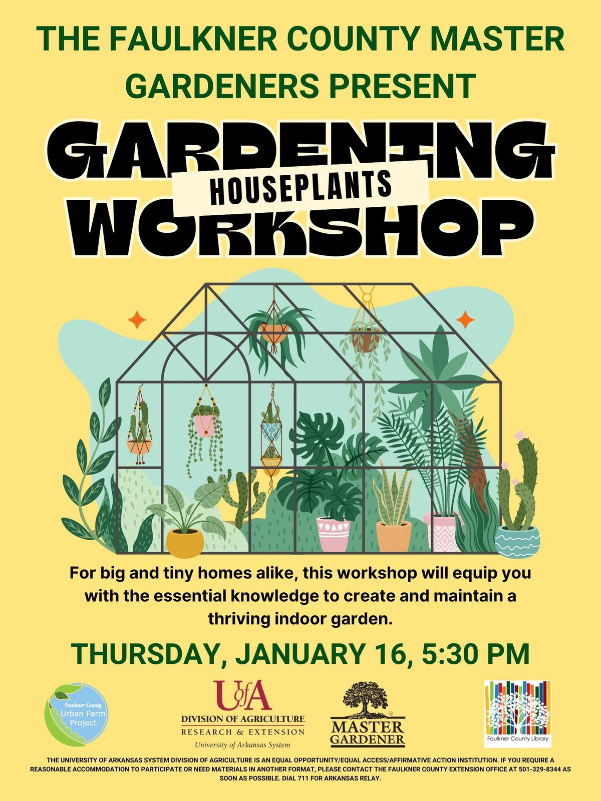 FC Master Gardeners Present: Houseplants