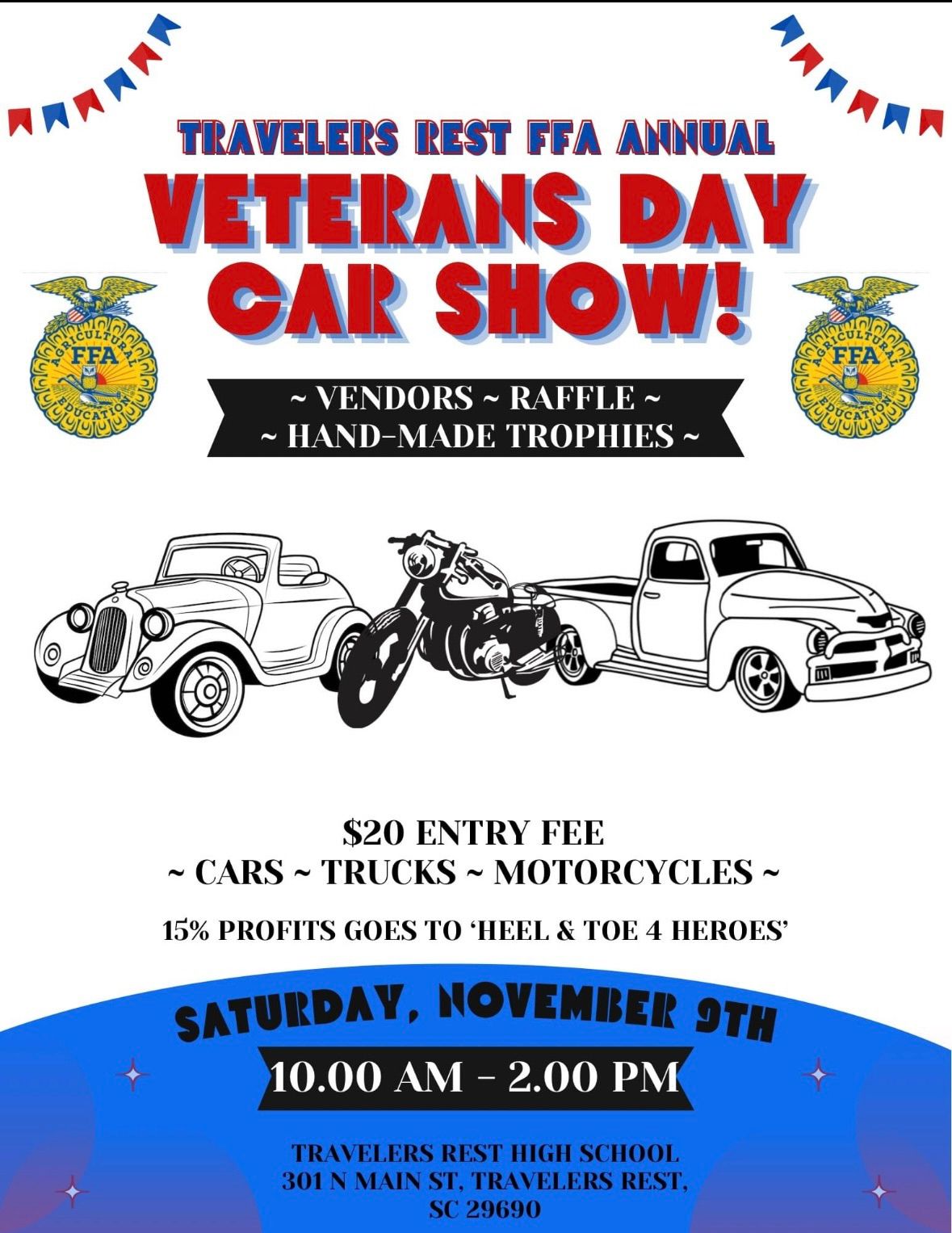 FFA Veterans Day Car Show. TRHS 