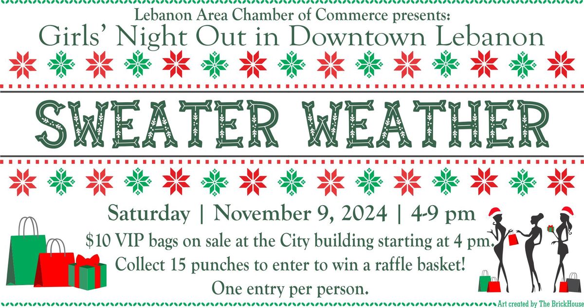 Downtown Lebanon Girls Night Out: Sweater Weather