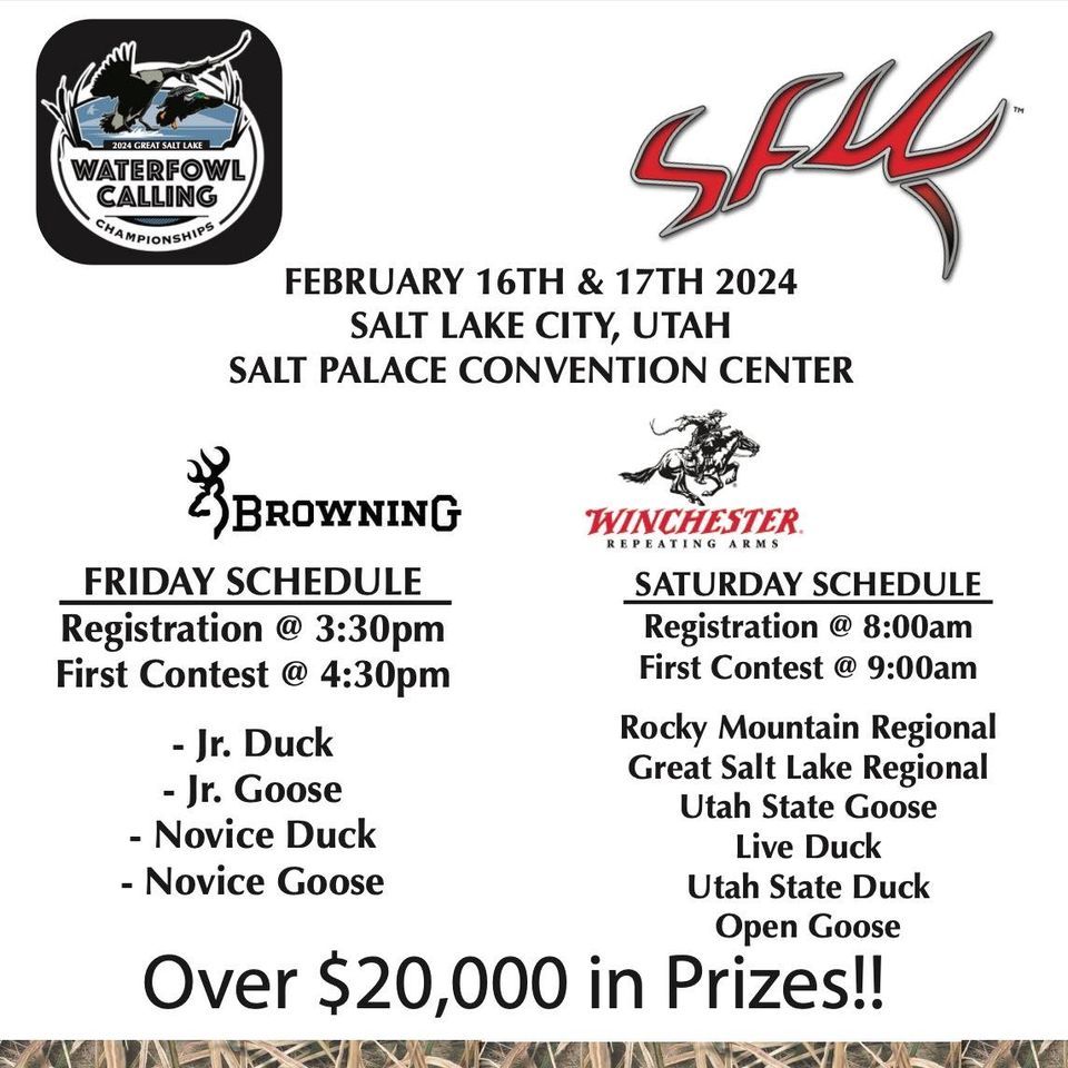 2024 Utah Waterfowl Calling Championships, Salt Palace Convention