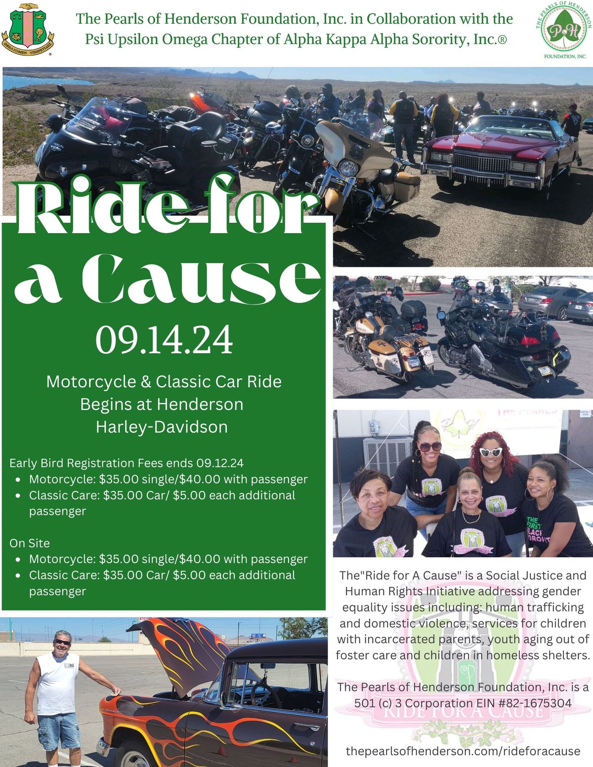 2024 Ride for a Cause - Motorcycle & Classic Car Ride