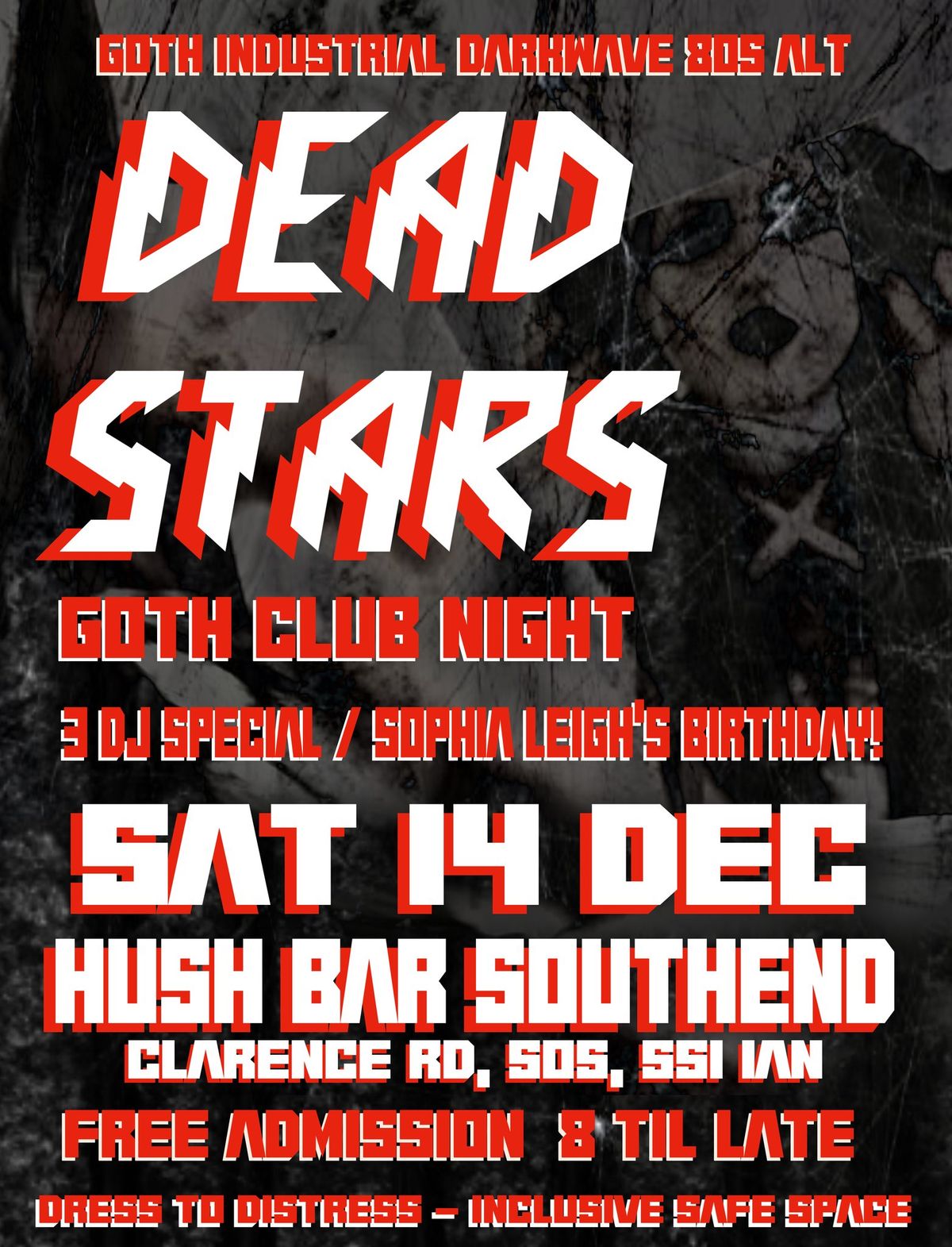 DEAD STARS - GOTH CLUB NIGHT @HUSH SOUTHEND