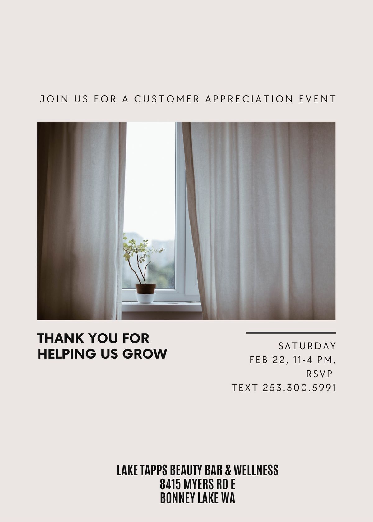 CUSTOMER APPRECIATION EVENT