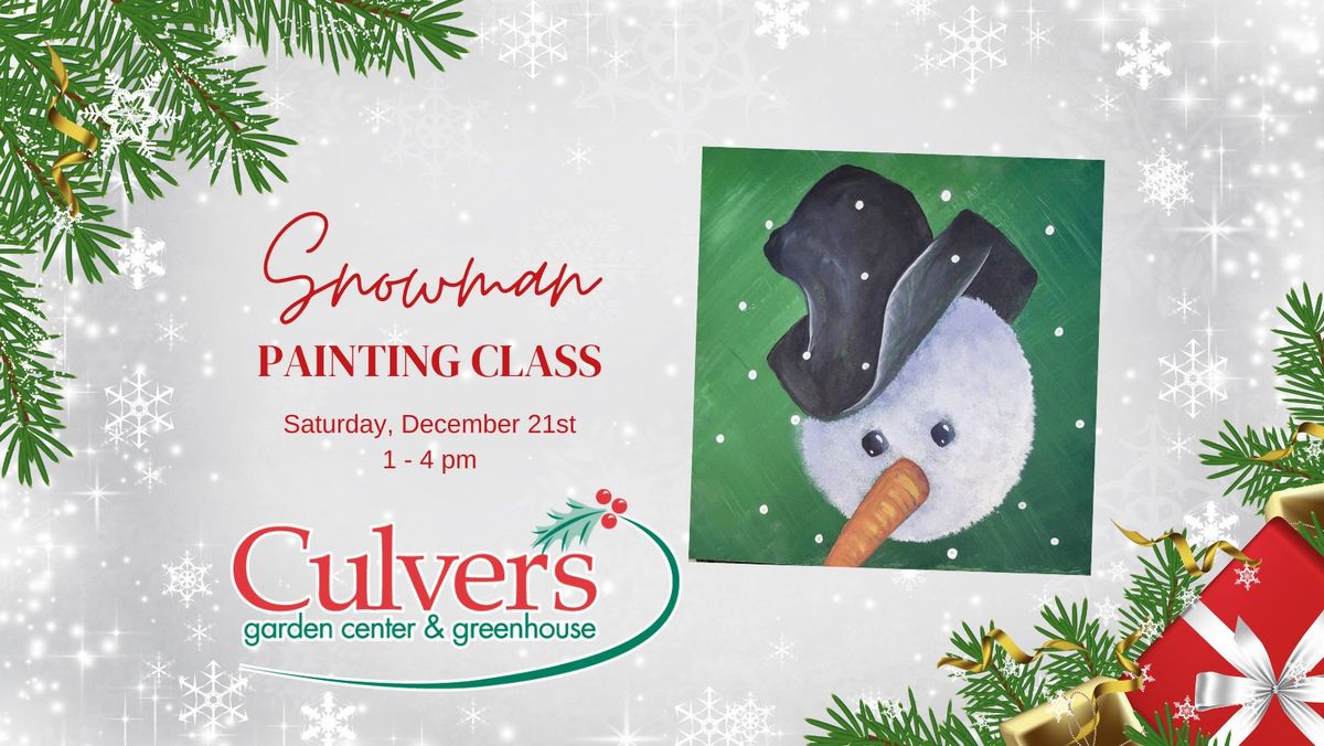 Snowman Painting Class