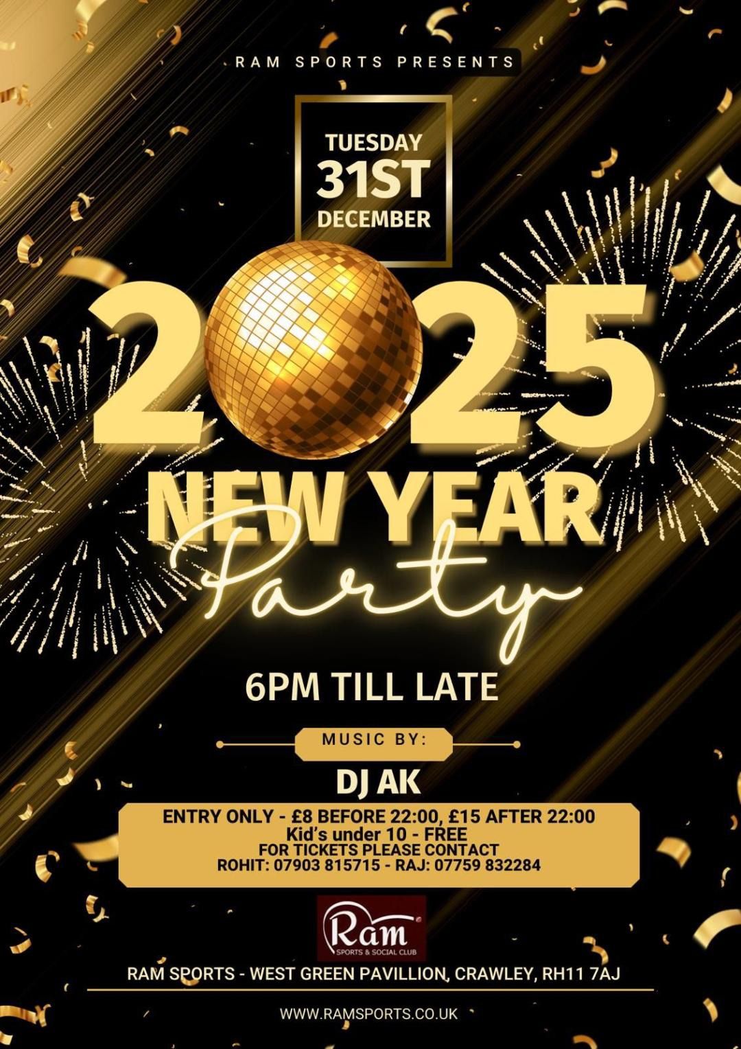 Ram Sports New Years Eve Party 