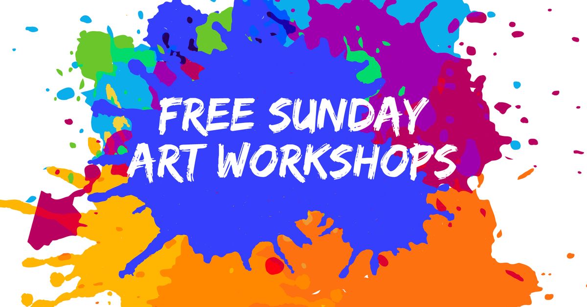 Free family art workshops for ages 5 and up!
