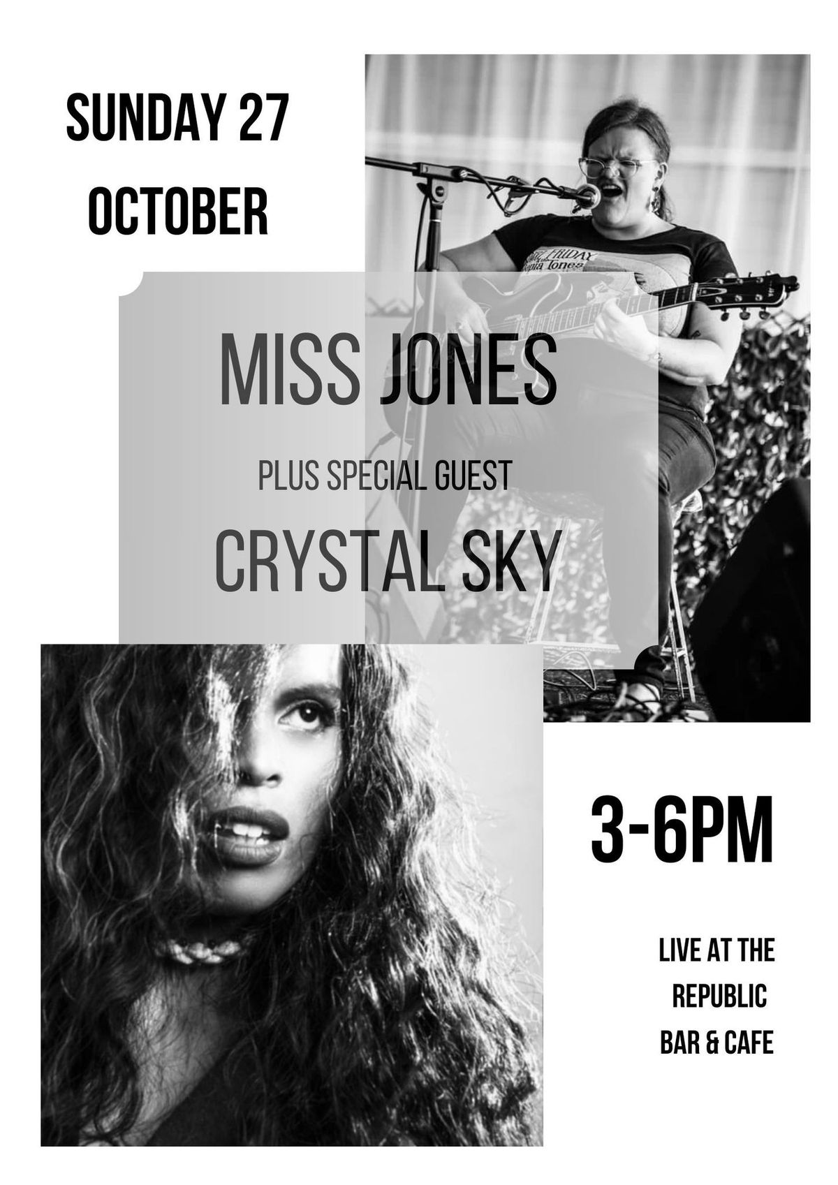 Miss Jones with special guest Crystal Sky 