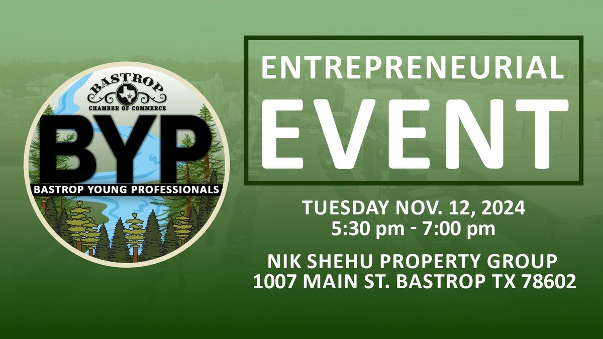 Bastrop Young Professionals: Entrepreneurial Event