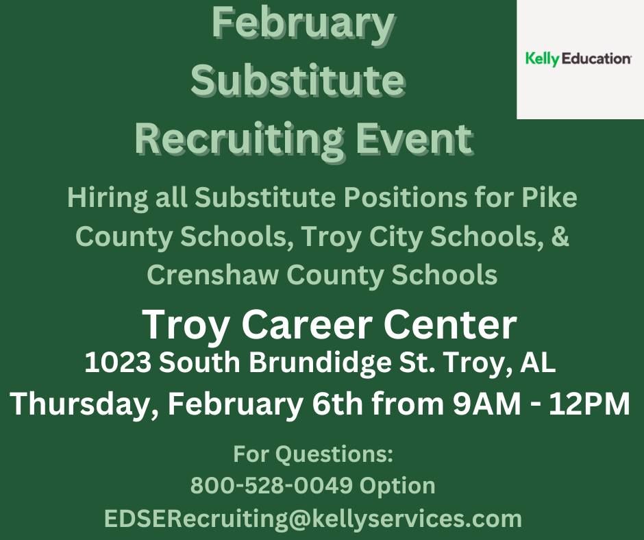 Substitute Recruiting Event