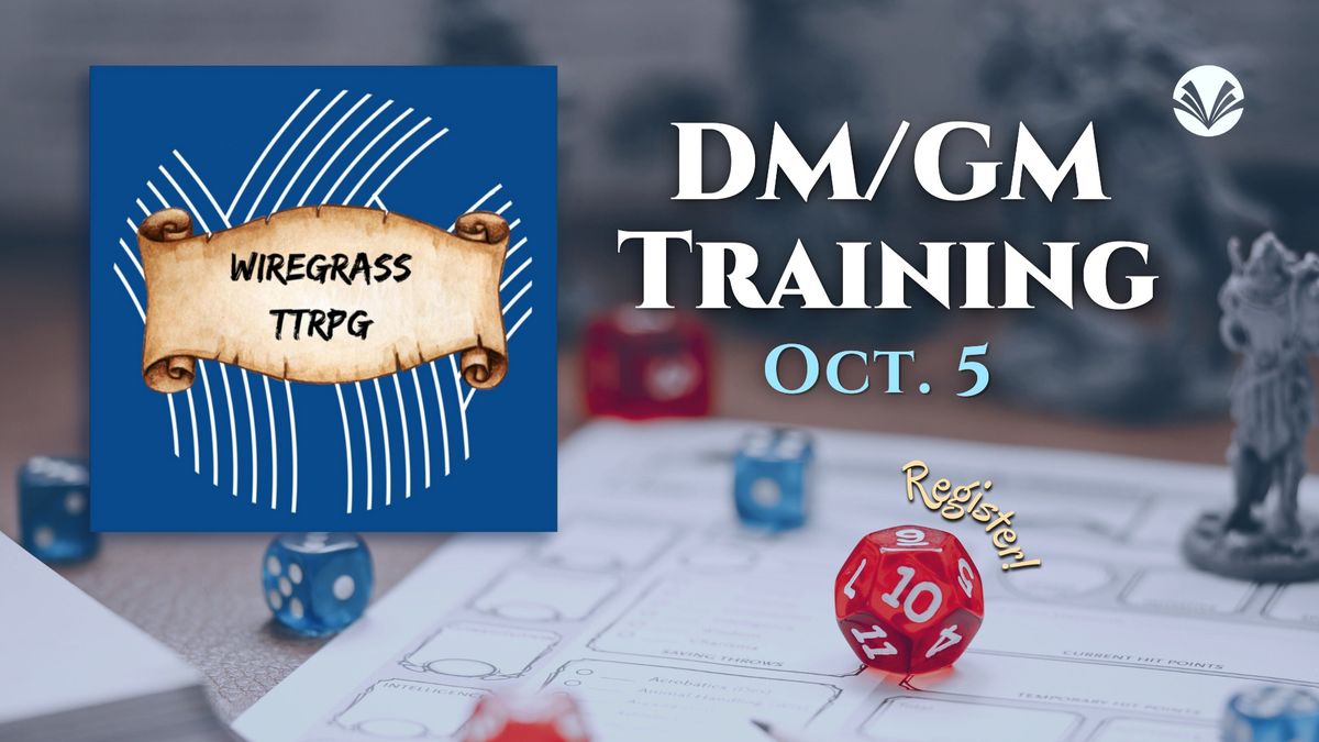 Wiregrass TTRPG - DM\/GM Training