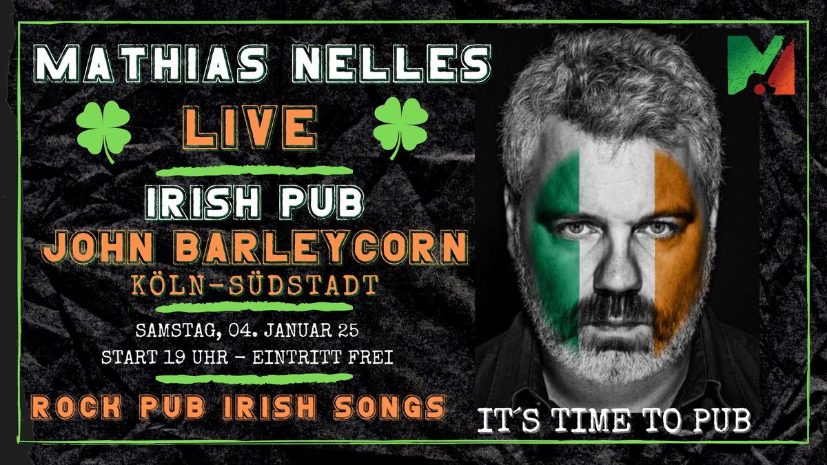 IT\u00b4S TIME TO PUB - Mathias Nelles LIVE im IRISH PUB John Barleycorn