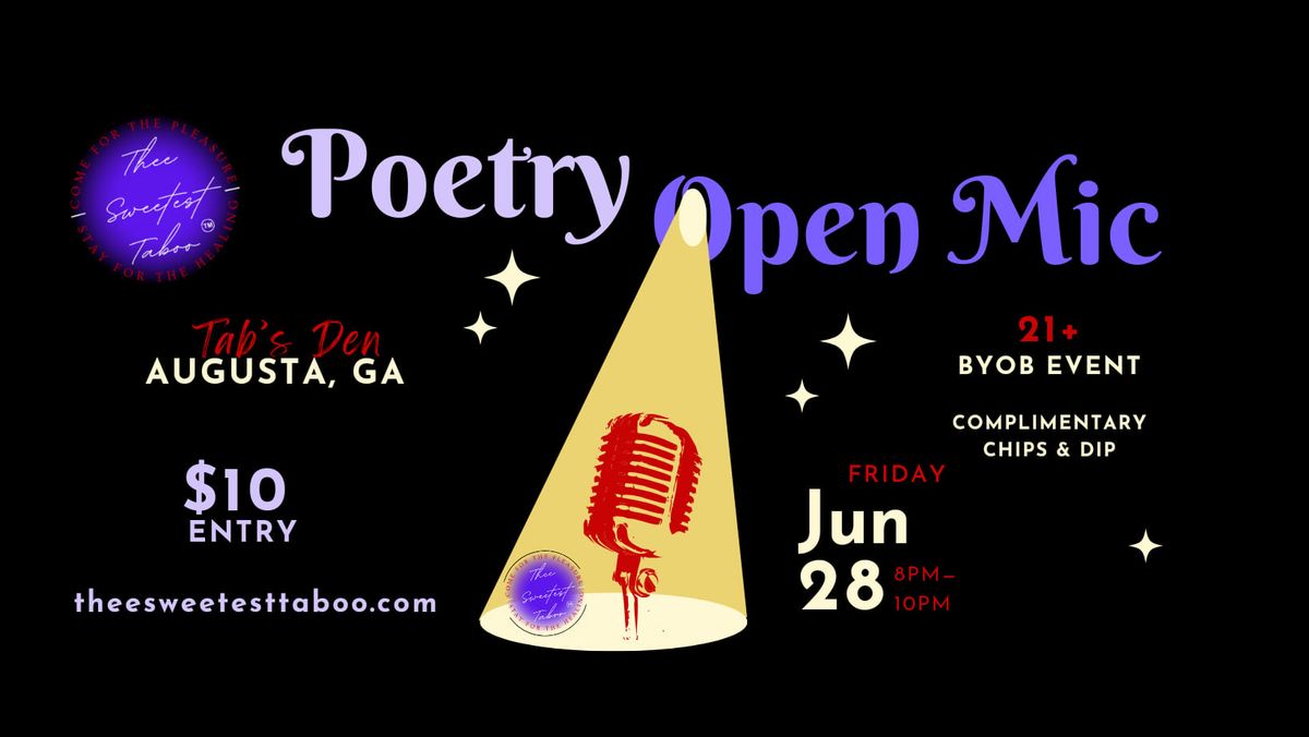 Poetry Open Mic @ Tab's Den