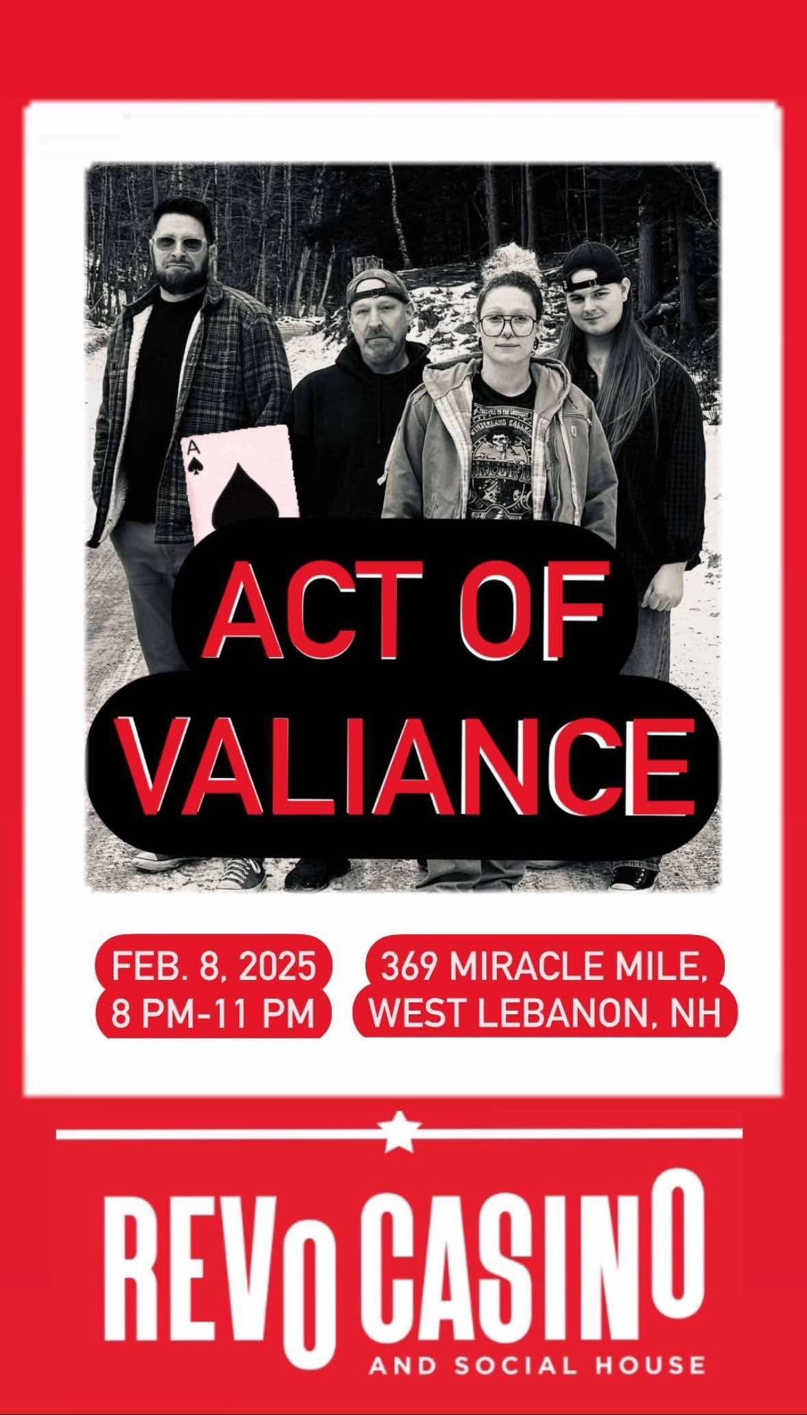 Act of Valiance @ Revo Casino Lebanon 