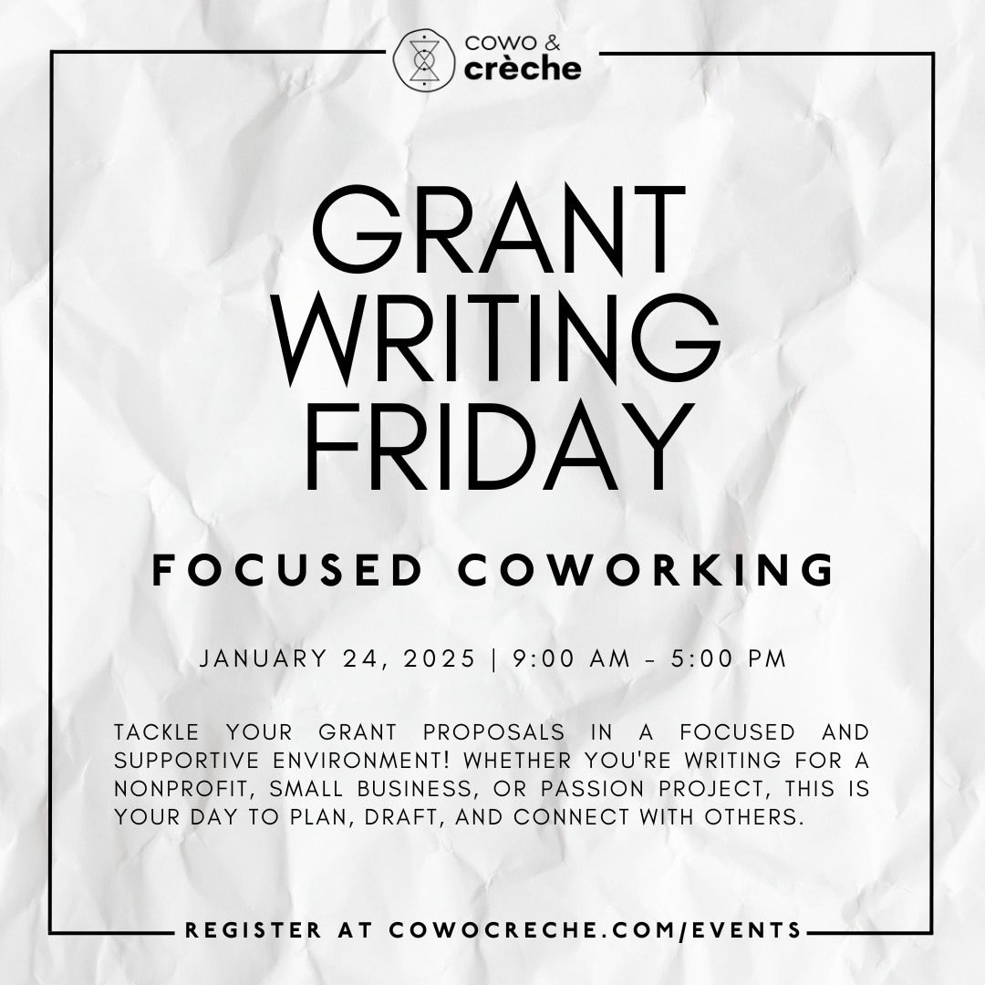 Grant Writing Friday 