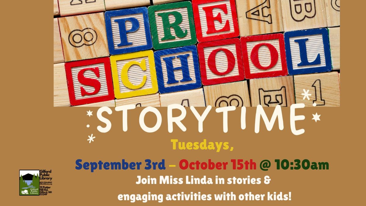 Preschool Storytime 