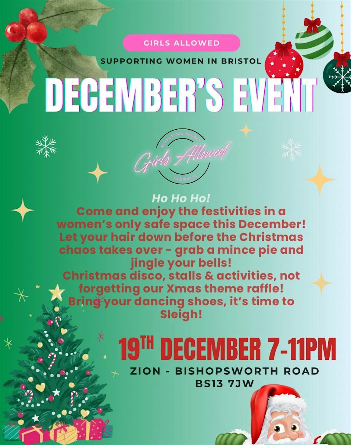 Girls Allowed SWIB: December Christmas Event!