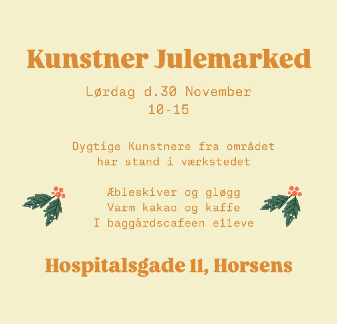 Kunstner Julemarked Horsens 