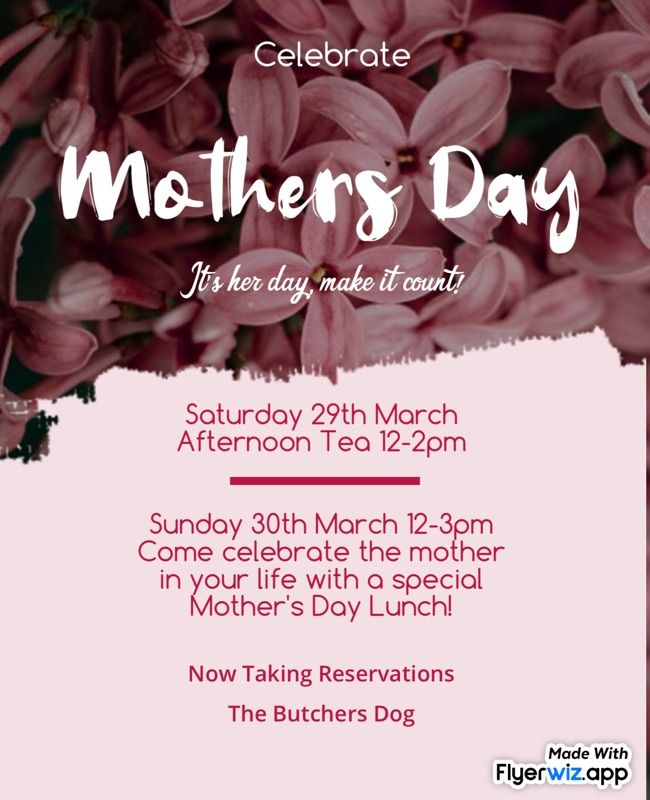 Mothering Sunday Lunch 