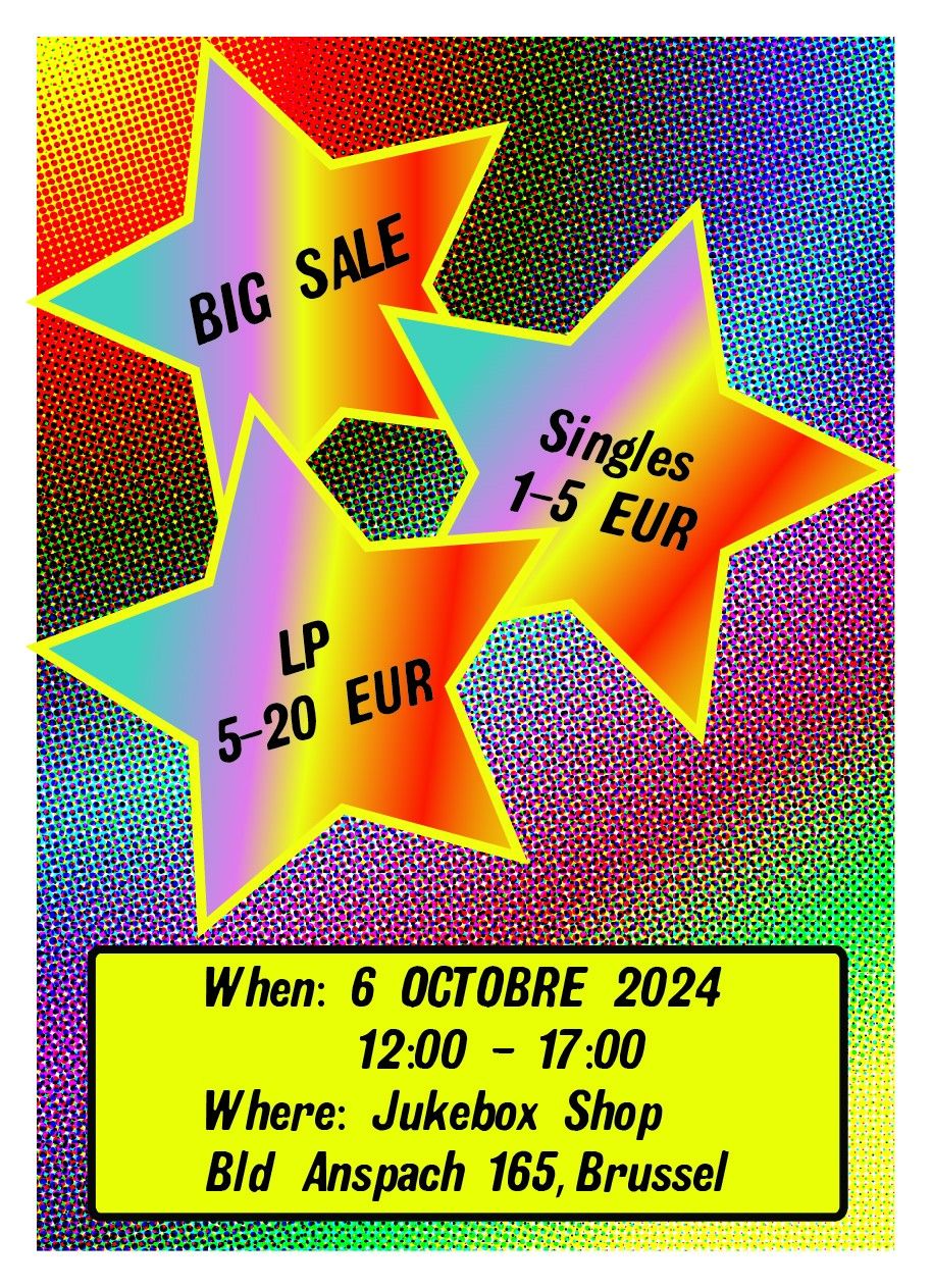 BIG VINYL SALE 6 OCT 2024!