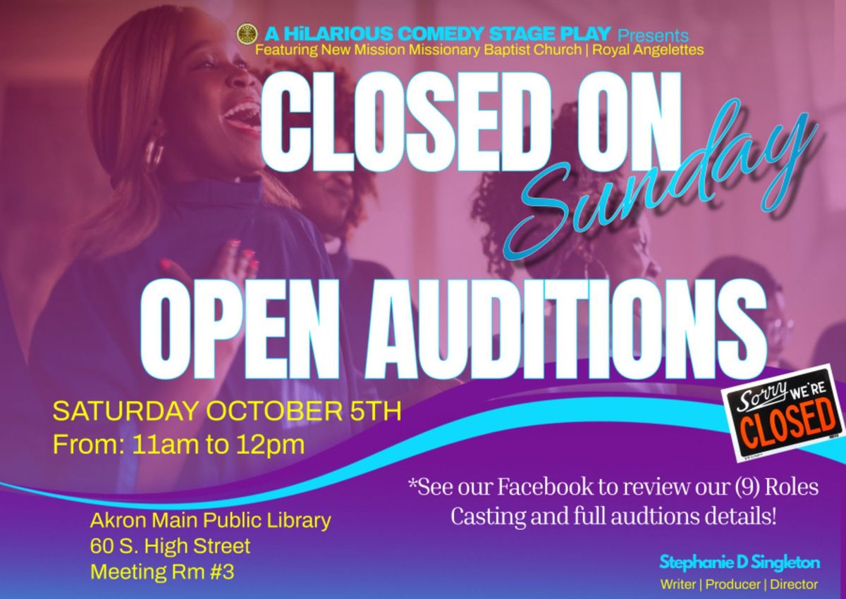 OPEN AUDITIONS 