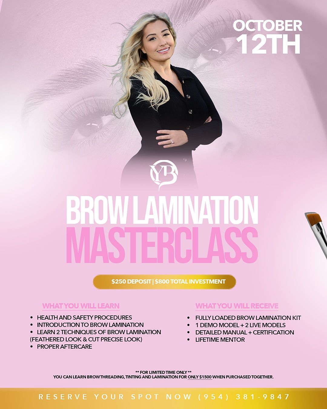 Brow Threading & Tinting Training