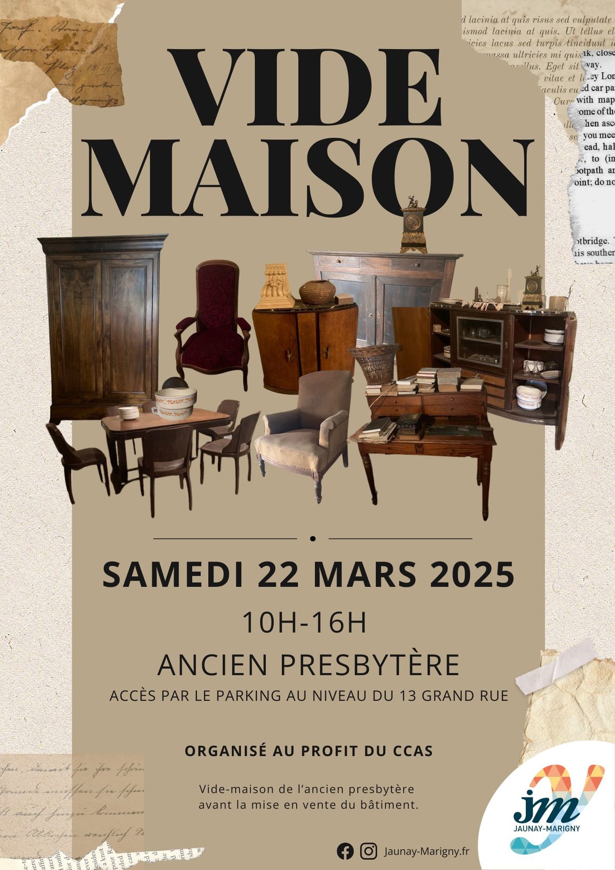 VIDE MAISON Ancien Presbyt\u00e8re