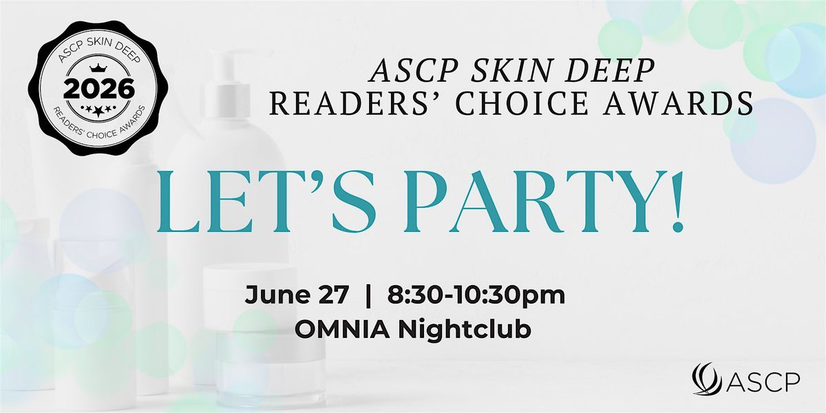 2026 ASCP Skin Deep Readers\u2019 Choice Awards