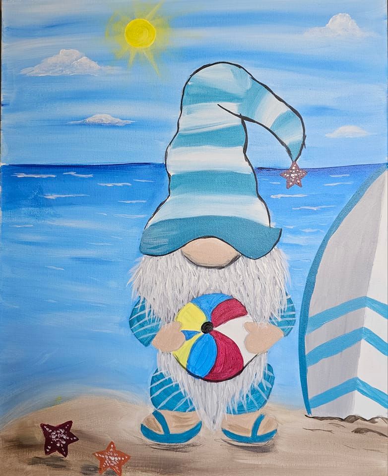 El Agave and Paint ~ Beach Gnome getting some Sun