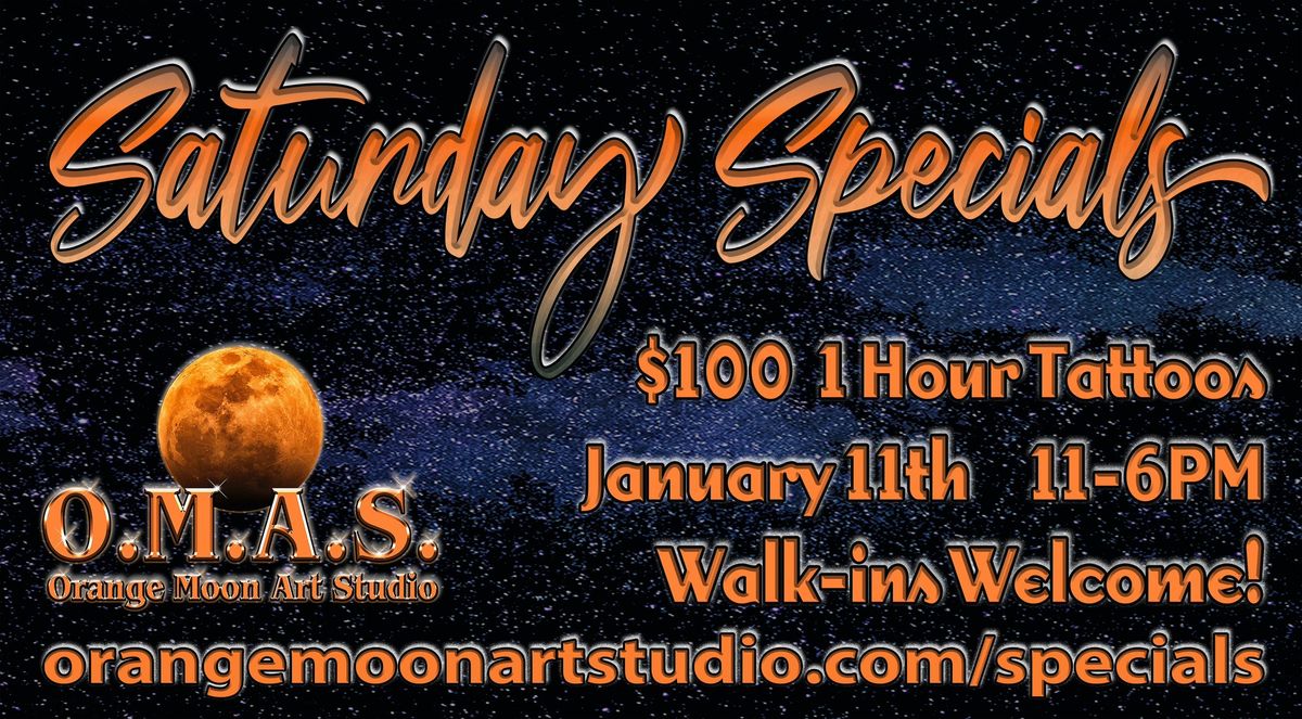 Saturday Tattoo Specials