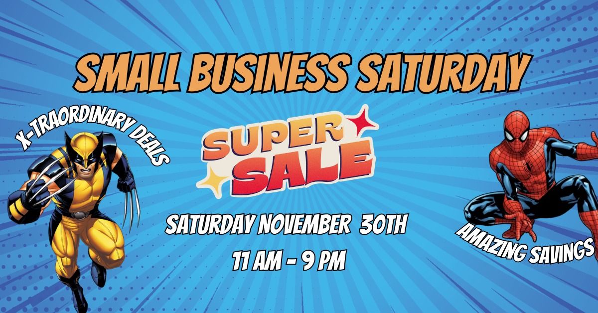 FFF Small Business Saturday Sale MELBOURNE location! Sat Nov 30th 11 AM - 9 PM