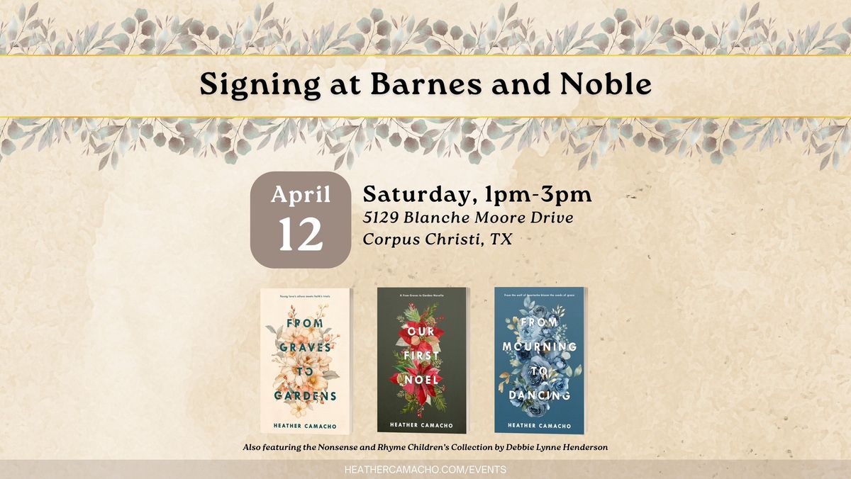 Signing at Barnes and Noble Corpus Christi