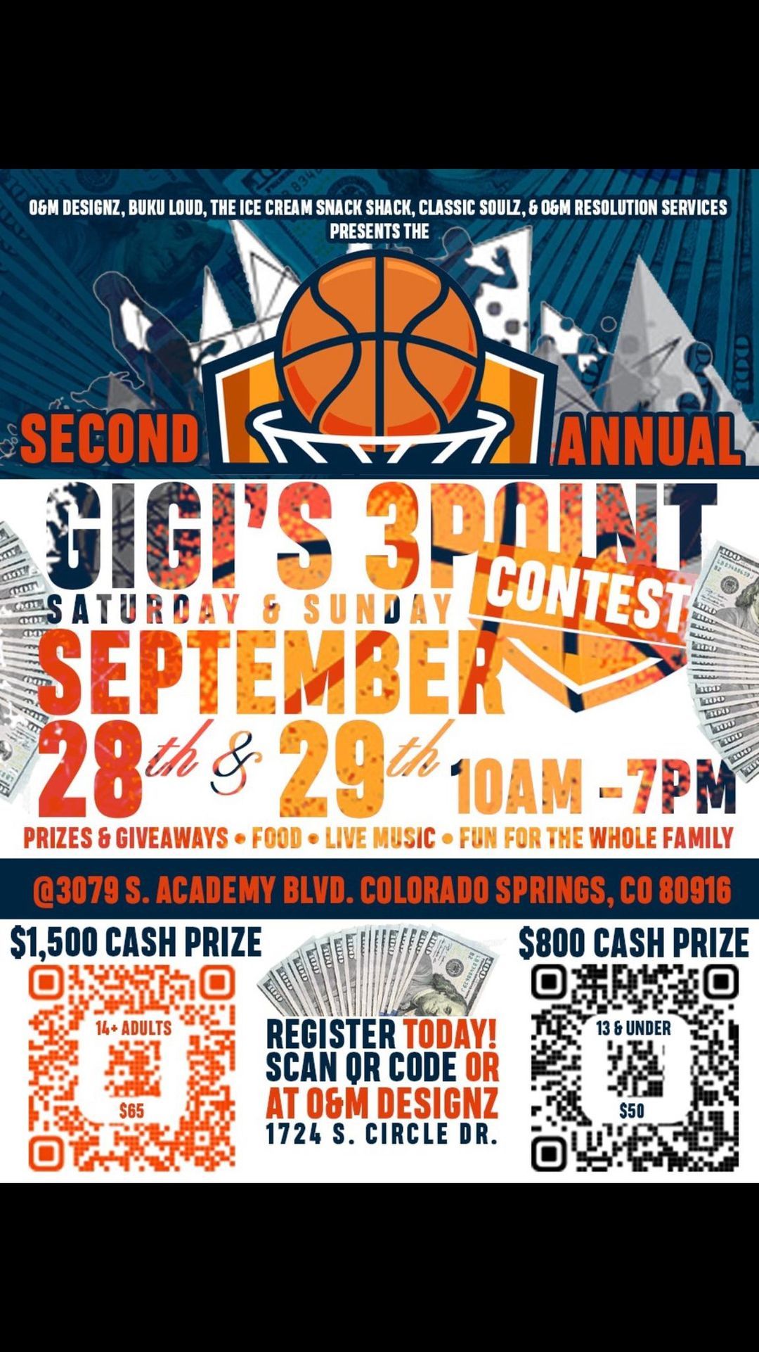 2nd Annual GIGI\u2019s 3 Point Contest & 3 On 3