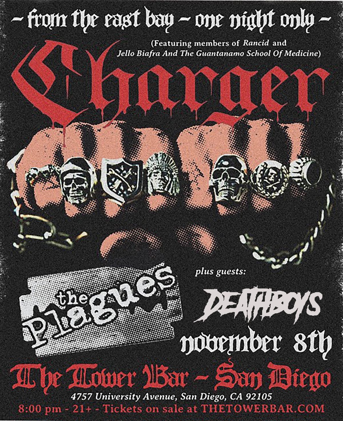 Charger, The Plagues & Deathboys @ The Tower Bar