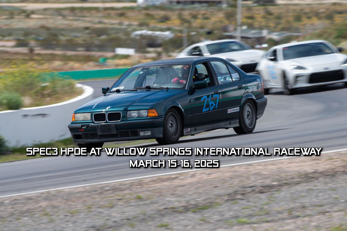 Spec3 at Willow Springs w\/NASA SoCal