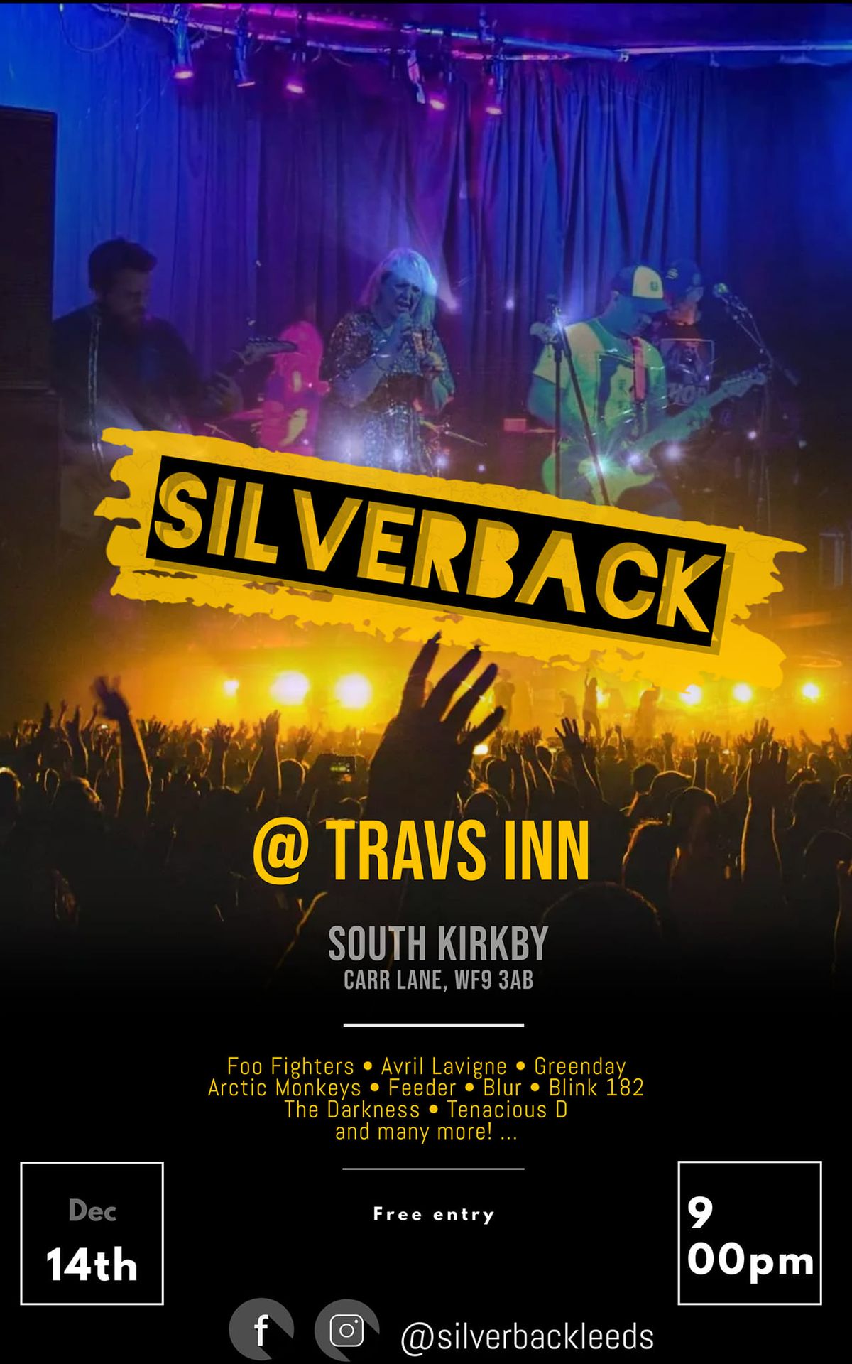 Silverback LIVE @ Travellers Inn, South Kirkby